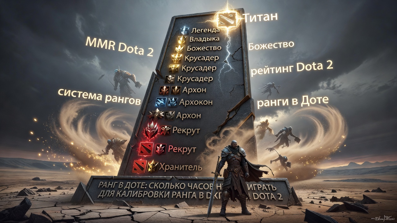 Ранг в доте: Сколько часов нужно играть для калибровки ранга в Dota 2