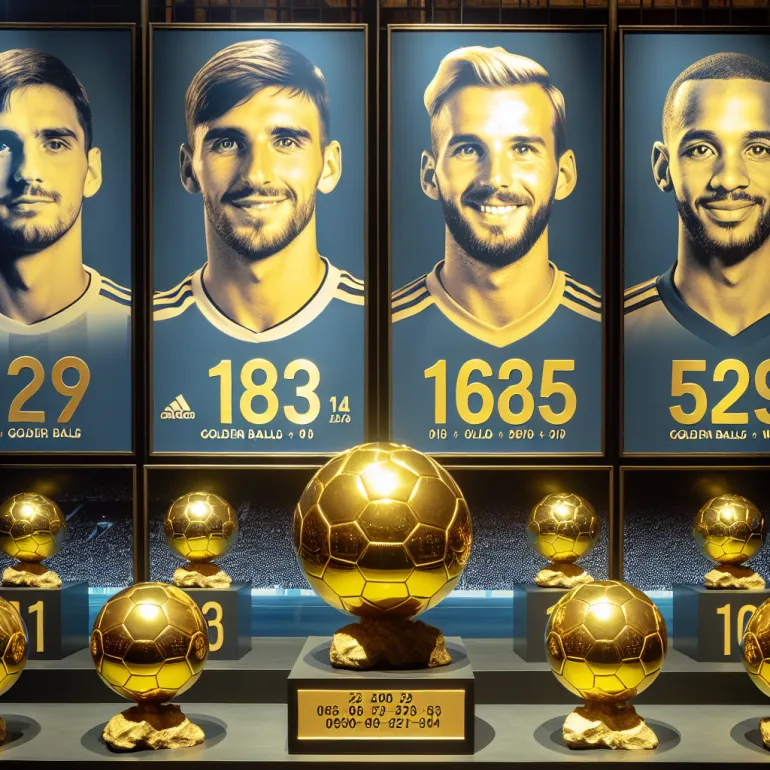 Сколько золотых мячей у Месси и Роналду?