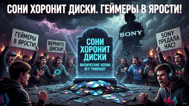 Sony хоронит диски. Геймеры в ярости!